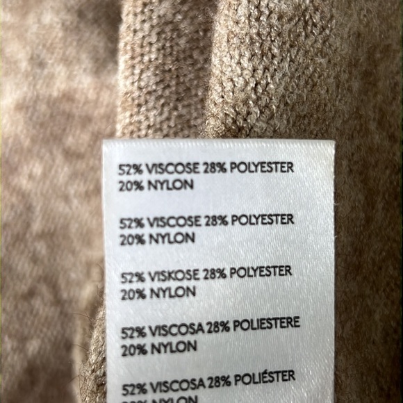 By Anthropologie Welford Tan Mock Neck Pullover Sweater Size Small - Picture 15 of 16